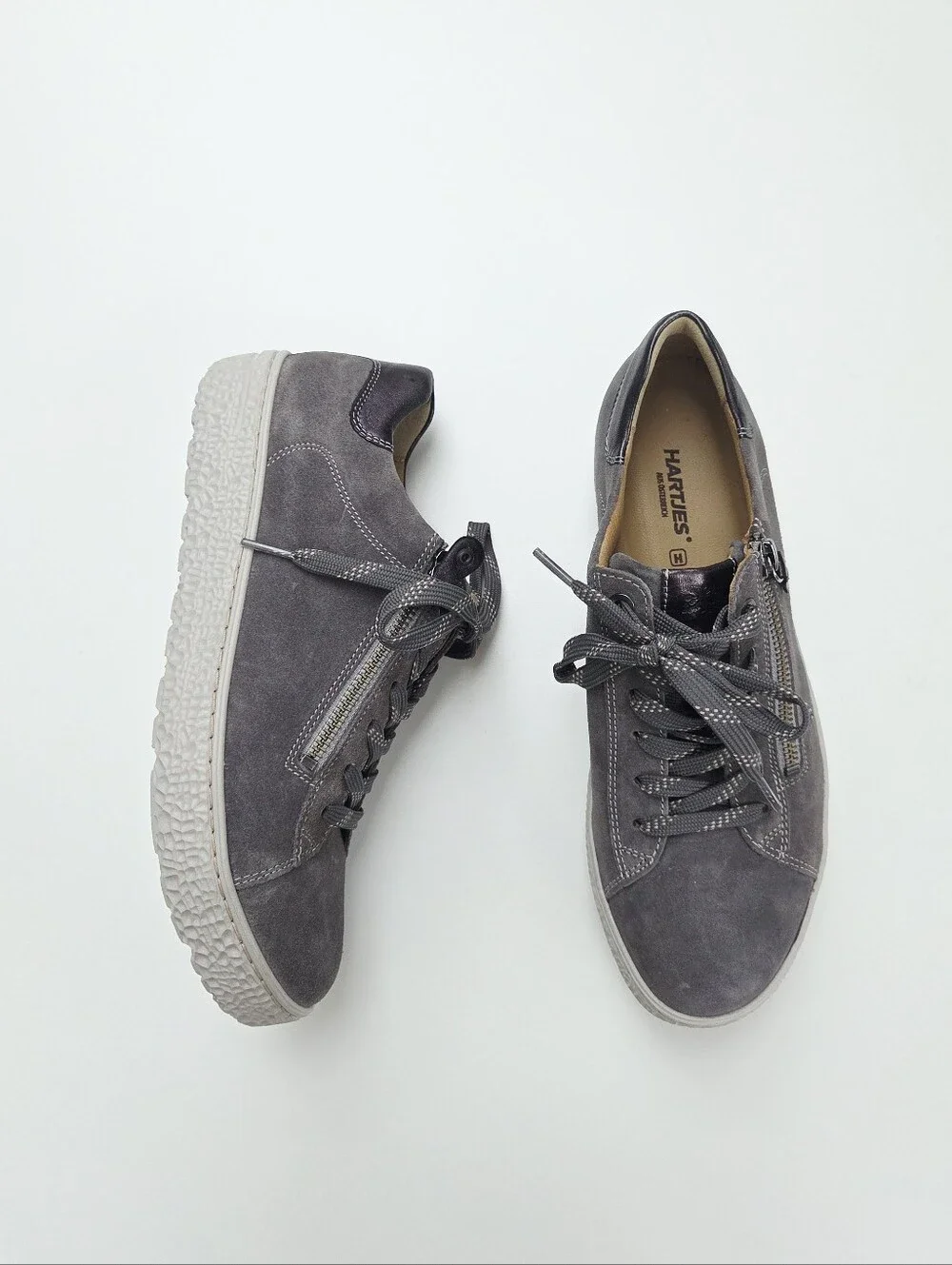Hartjes Phil Comfort Shoe In Granite Grey Size 6.5 Size 9